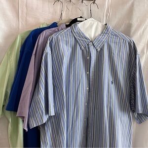 Ralph Lauren Casual Blue and White Striped Shirt